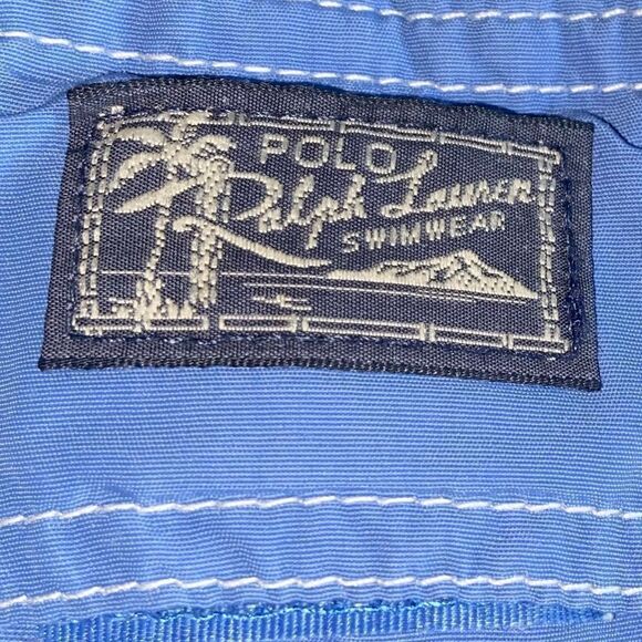 Polo by Ralph Lauren Swimwear Men’s Swim Trunks‎ Size Large Blue 8” Inseam - Picture 5 of 5